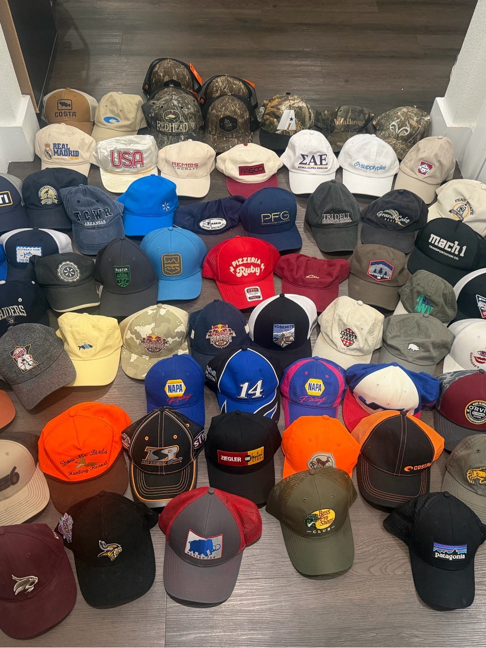 60-Piece Premium Mixed-Brand Hat Collection – YETI, Patagonia, Orvis, Costa, PFG